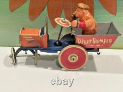 1110 Antique Rare 1930's Marx Wind Popeye Dippy Dumper Toy! Great Condition