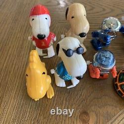 16- Vintage Wind-Up / Toy Snoopy, Robot Mickey, Inspector, Peanuts AS-IS LOT