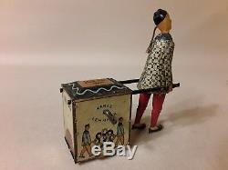 1903 GERMANY LEHMANN NU-NU 733 COOLIES With TEA CART wind up TIN TOY