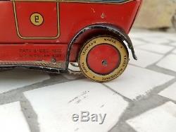 1915 Vintage Windup Lehmann DRGM ITO 679 Sedan Car Tin Toy Germany Top Condition