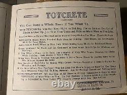 1916 TOYCRETE Make Your Own Stone Blocks With Real Cement Chandler Evanston IL