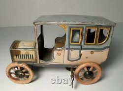 1920's Bing Germany Tin Litho Wind up Sedan Car Limousine Taxi Tippco Marklin