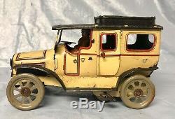 1920s German Tin Windup Orobr Auto with Opening Doors