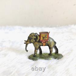 1920s Vintage Elephant Figure Litho Tin Toy Japan Old Decorative Collectible