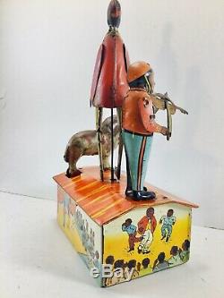 1921 Marx Charleston Trio Tin Wind Up Roof Dancing Jigger Toy Black Americana