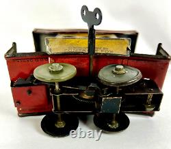 1922 German Toonerville Trolley Tin Litho Wind Up Toy Fontaine Fox Nice Original