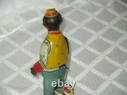 1926- Louis Marx- Hey Hey The Chicken Snatcher Wind-up-8.5-org-tin Toy-works