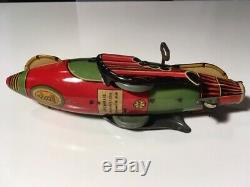 1927 Buck Rogers Rocket Police Patrol Wind UP Toy, MARX, Vintage