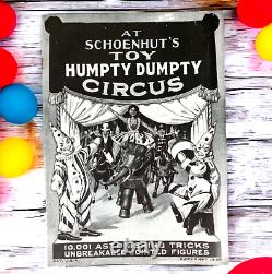 1928 AT SHOENHUTS TOY HUMPTY DUMPTY CIRCUS Picture Book CATALOG Advertising NOS