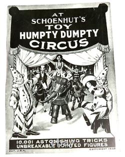 1928 AT SHOENHUTS TOY HUMPTY DUMPTY CIRCUS Picture Book CATALOG Advertising NOS