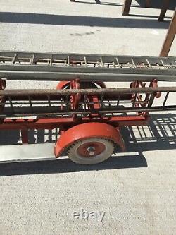 1930S KINGSBURY Fire LADDER TRUCK ALL ORIGINAL Ladders Bell