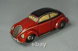 1930 DRGM German CKO Kellerman 358 Volkswagen Flip Top Car Tin Toy Wind Up