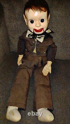 1930's Charlie McCarthy Type Ventriloquist Dummy Doll-16 Creepy OOAK