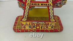 1930's Chein Tin Wind-UP Hercules Ferris Wheel With Original Box Working