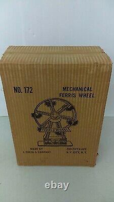 1930's Chein Tin Wind-UP Hercules Ferris Wheel With Original Box Working