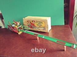 1930's Distler ESSDEE Tin Wind-up Over The Top Track with Or. Box Tinplate