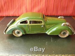 1930's Distler JD 3058 Tin Wind-up Streamline Coupe Deluxe Limousine with Lights