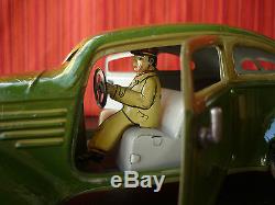 1930's Distler JD 3058 Tin Wind-up Streamline Coupe Deluxe Limousine with Lights