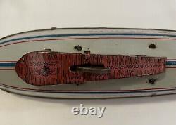 1930's Ferdinand Strauss Corp. Toy Tin Windup Zeppelin Airship New York SR-47