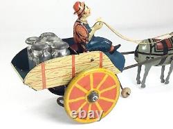 1930's Ferdinand Strauss Jenny the balking mule Tin wind-up toy withoriginal Box