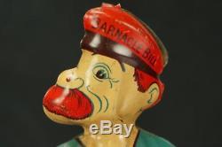 1930's J. Chein Baranacle Bill The Sailor Walking Tin Wind Up Toy Vintage