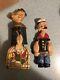 1930's LOUIS MARX POPEYE TIN LITHO WIND-UP WALKING TOY WITH RUBBER DOLL