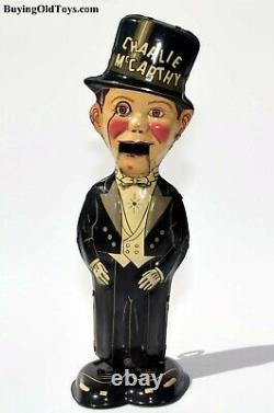 1930's Louis Marx Charlie McCarthy Wind-up Tin Toy Stunning Condition L@@K