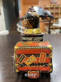 1930's Marx Joy Rider Wind Up Tin Toy Eccentric Crazy Car Mechanical Toy