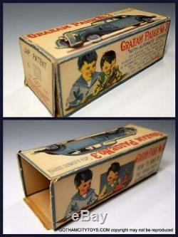 1930's N. MINT RARE Prewar KURAMOCHI KOSUGE GRAHAM PAIGE Working Tin w RARE BOX