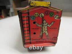 1930's Original Unique Art MFG. Company Tin Windup Hobo Train Toy