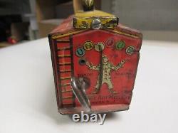 1930's Original Unique Art MFG. Company Tin Windup Hobo Train Toy