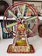 1930's VINTAGE J. CHEIN TIN LITHOGRAPH HERCULES WIND-UP FERRIS WHEEL-VG- WORKS