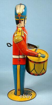 1930s Drum Major Tin Wind-up Mechanical Soldier Toy Wolverine Working Example