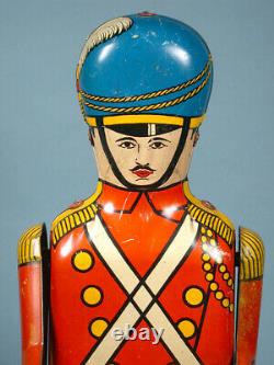 1930s Drum Major Tin Wind-up Mechanical Soldier Toy Wolverine Working Example