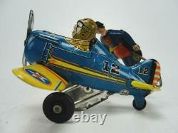 1930s MARX TIN WIND UP SUPERMAN ROLLOVER PLANE AIRPLANE LITHO TOY ORIGINAL COMIC