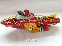 1930s Marx Flash Gordon Tin Rocket Fighter Wind Up Toy. King Features Syndicated