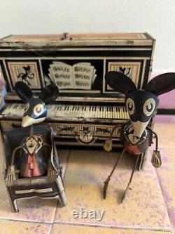 1930s Marx Merry Makers Mouse Band Tin Litho Wind Up Toy