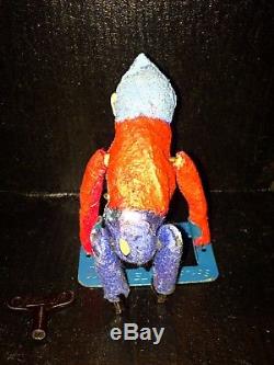 1930s Or 1940Vintage Tin Wind Up Schuco Acrobat Clown Made In Us Zone Germany