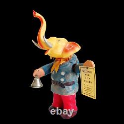 1930s Vintage Pre War Celluloid Elephant Circus Barker Wind Up Toy Japan Rare
