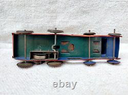 1930s Vintage Rare Boxed CK TM Whistling Engine Windup Litho Tin Toy Japan