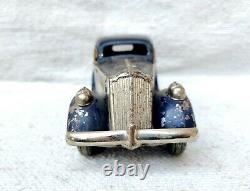 1930s Vintage Rare TN Trademark Kosuge Sedan Car Litho Windup Tin Toy Japan 8.6