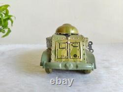 1930s Vintage TN Trademark Litho Windup Tin Toy Army Tank Truck Japan Rare Toy