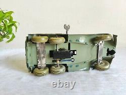 1930s Vintage TN Trademark Litho Windup Tin Toy Army Tank Truck Japan Rare Toy
