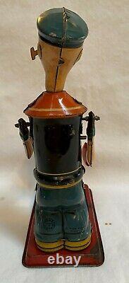 1932 J Chein Popeye Bag Puncher Excellent Condition With Display Box