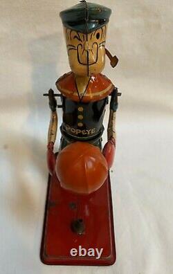 1932 J Chein Popeye Bag Puncher Excellent Condition With Display Box