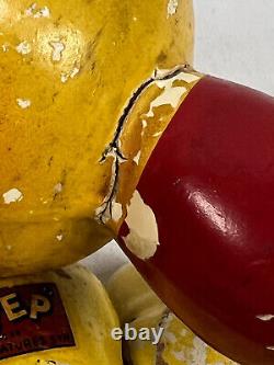 1935 Eugene the Jeep Popeye Wood Composition 12 Doll Figure toy NICE