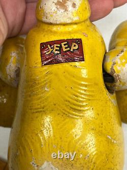 1935 Eugene the Jeep Popeye Wood Composition 12 Doll Figure toy NICE