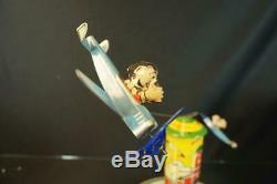 1936 Marx Popeye Fliers Olive Oyl Tin Wind Up Toy With Original Box Working