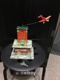 1940'S or 50'S Automatic Toy Co. Tin Windup Operation Airlift Non-working