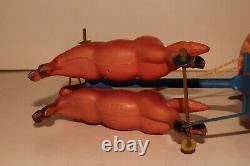 1940's Made in Japan Celluloid and Tin Windup Covered Wagon With Box, Nice